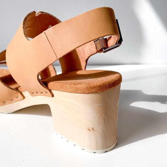 Toms Phoebe Vegan Leather Clog Sandals - 10W - Honey Tan - Picture 10 of 13